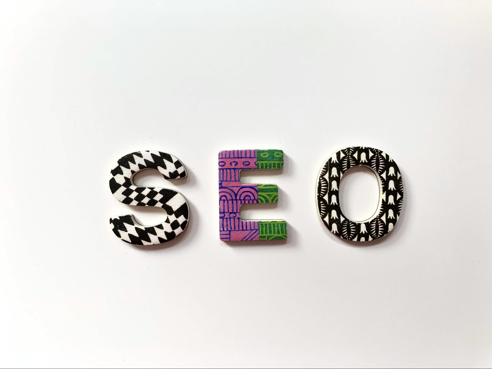 SEO spelled out to represent digital PR tools