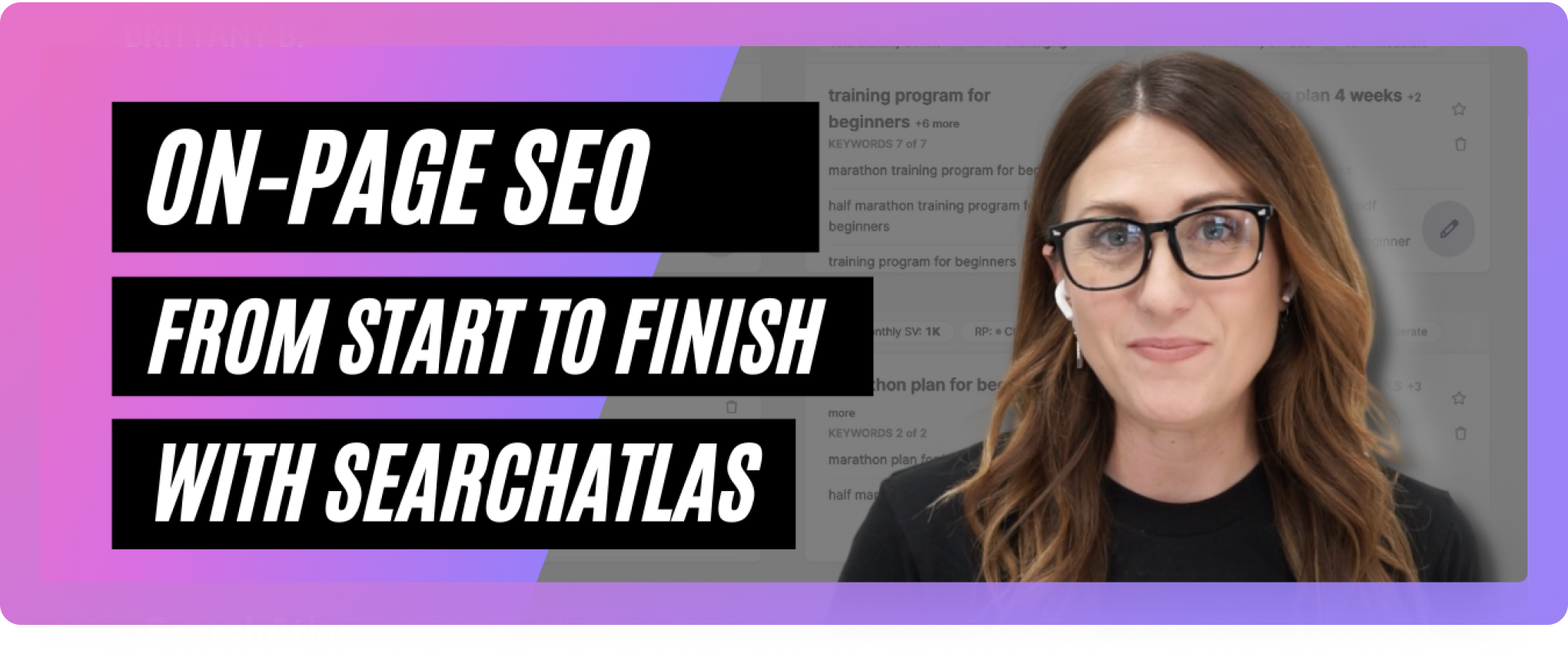 Complete on-page SEO, starting with searchchatalas, and with assistance in creating optimized content.